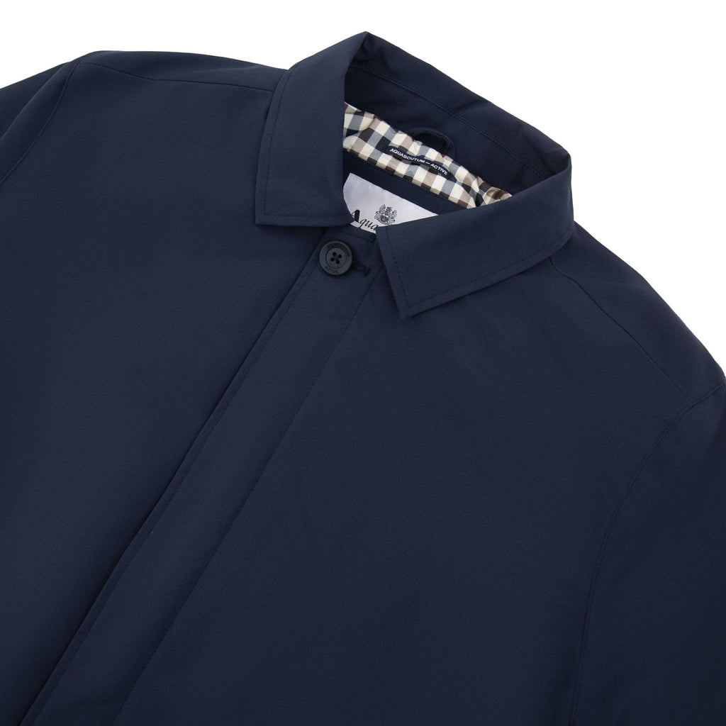 Aquascutum Shell Active Mid Trench Coat Navy 11