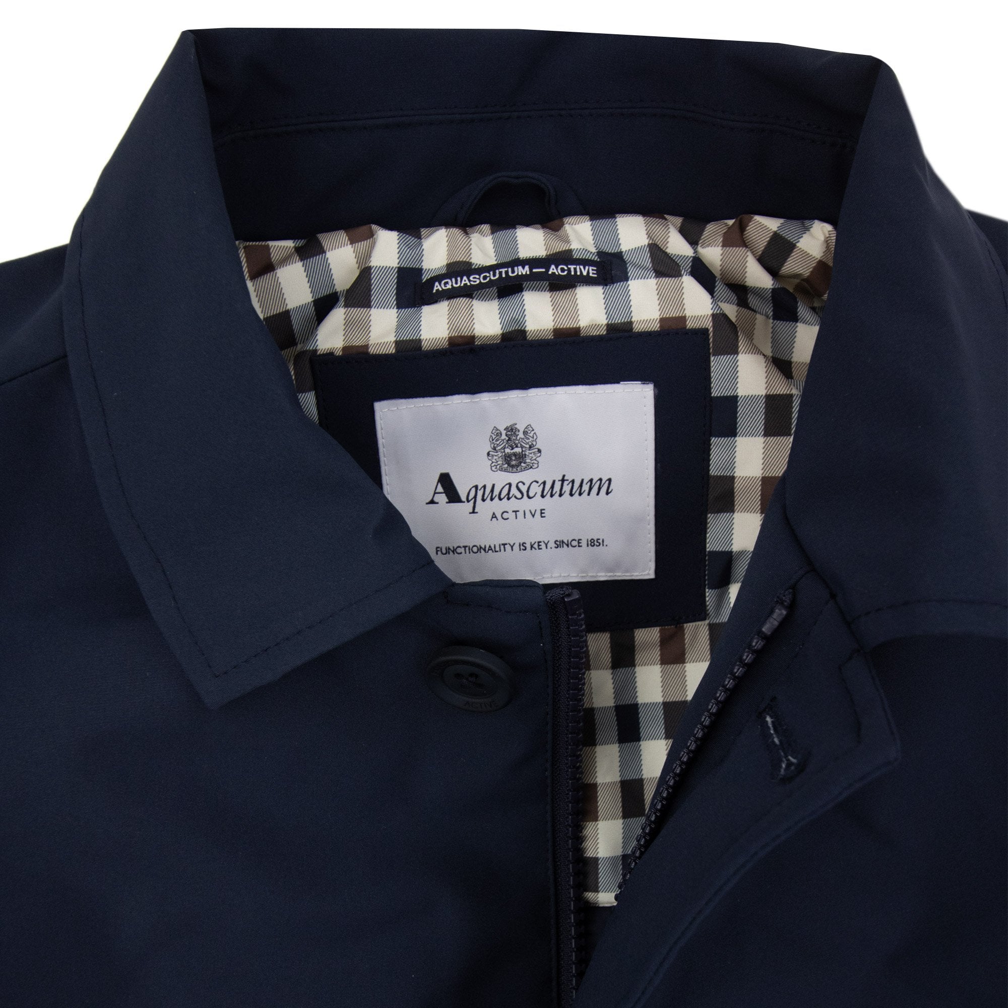 Aquascutum Shell Active Mid Trench Coat Navy 11