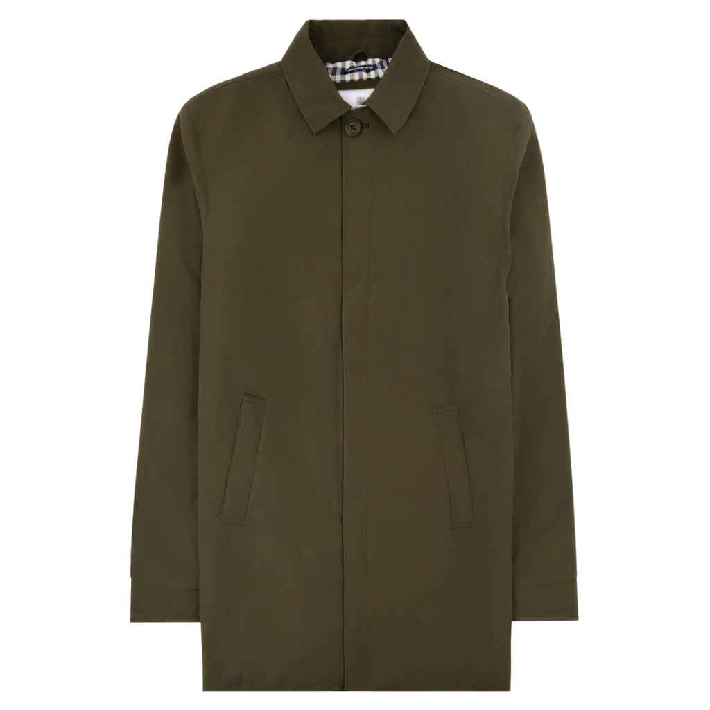 Aquascutum Shell Active Mid Trench Coat Army Green 06