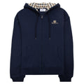 Aquascutum Small Logo Full Zipped Hoodie Navy 11