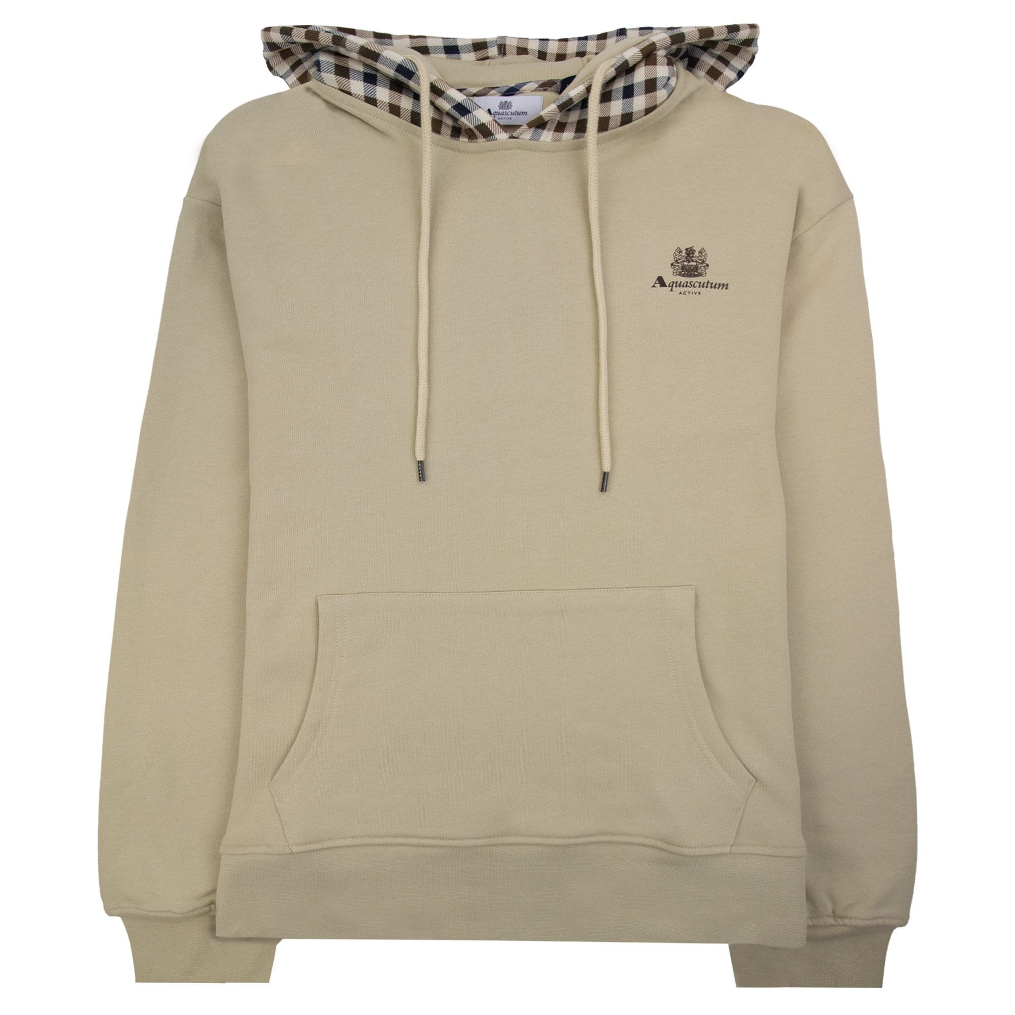 Aquascutum Club Check Hoodie Beige 03