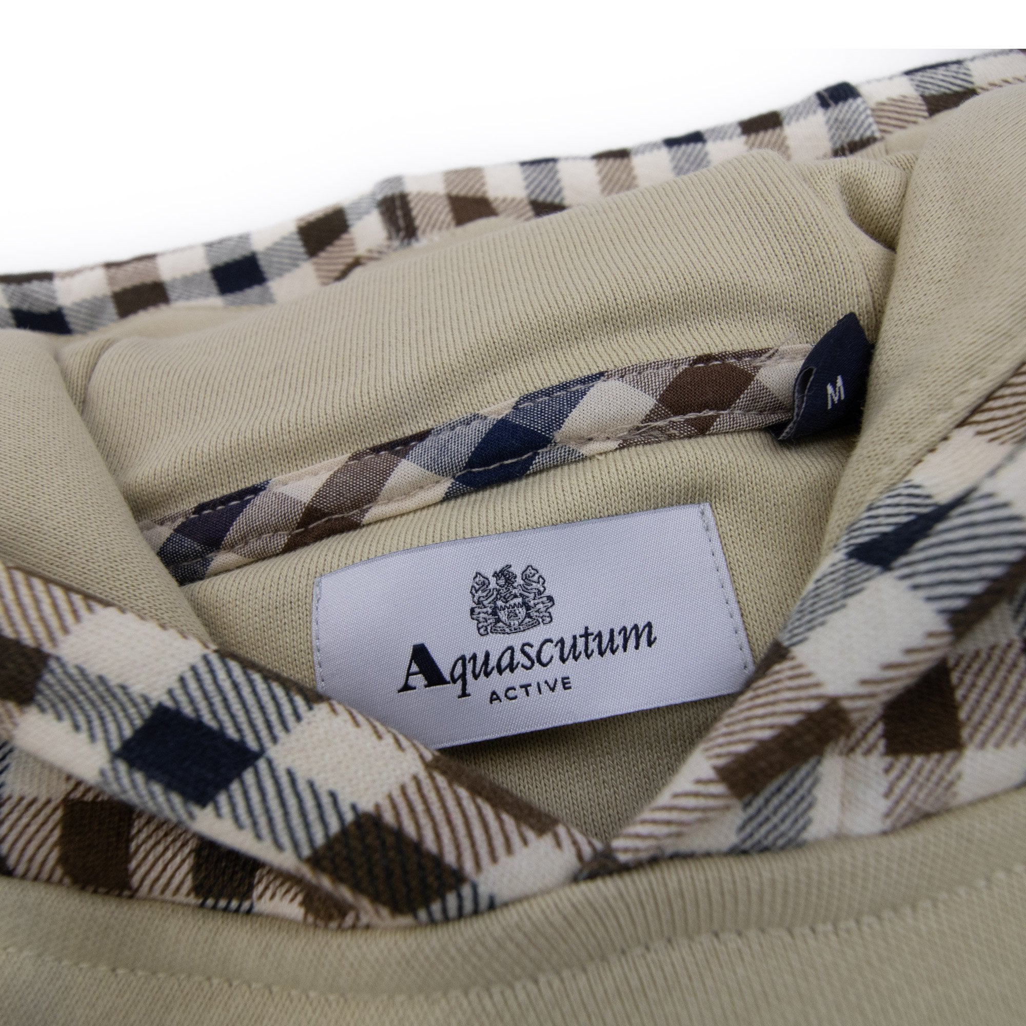 Aquascutum Club Check Hoodie Beige 03