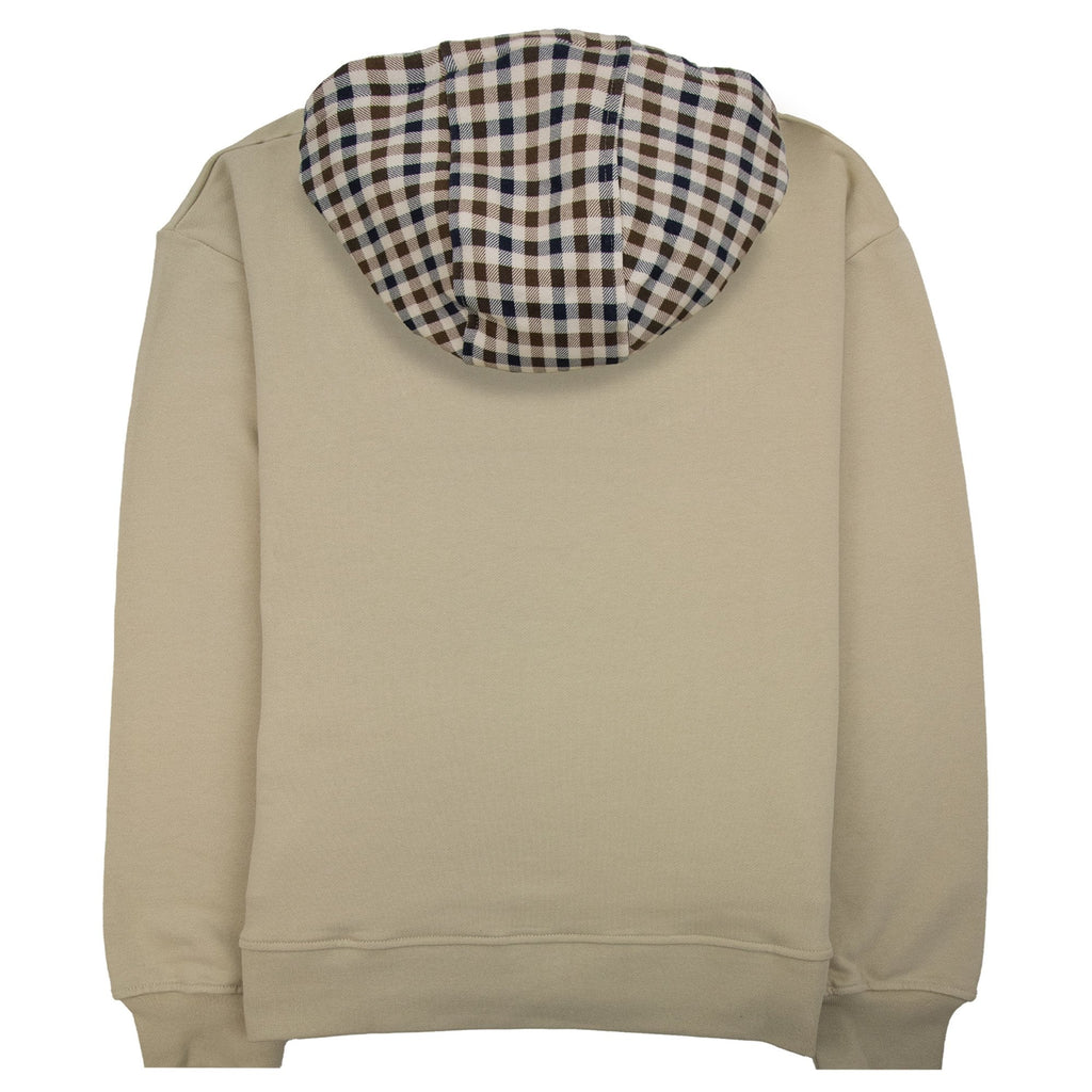 Aquascutum Club Check Hoodie Beige 03