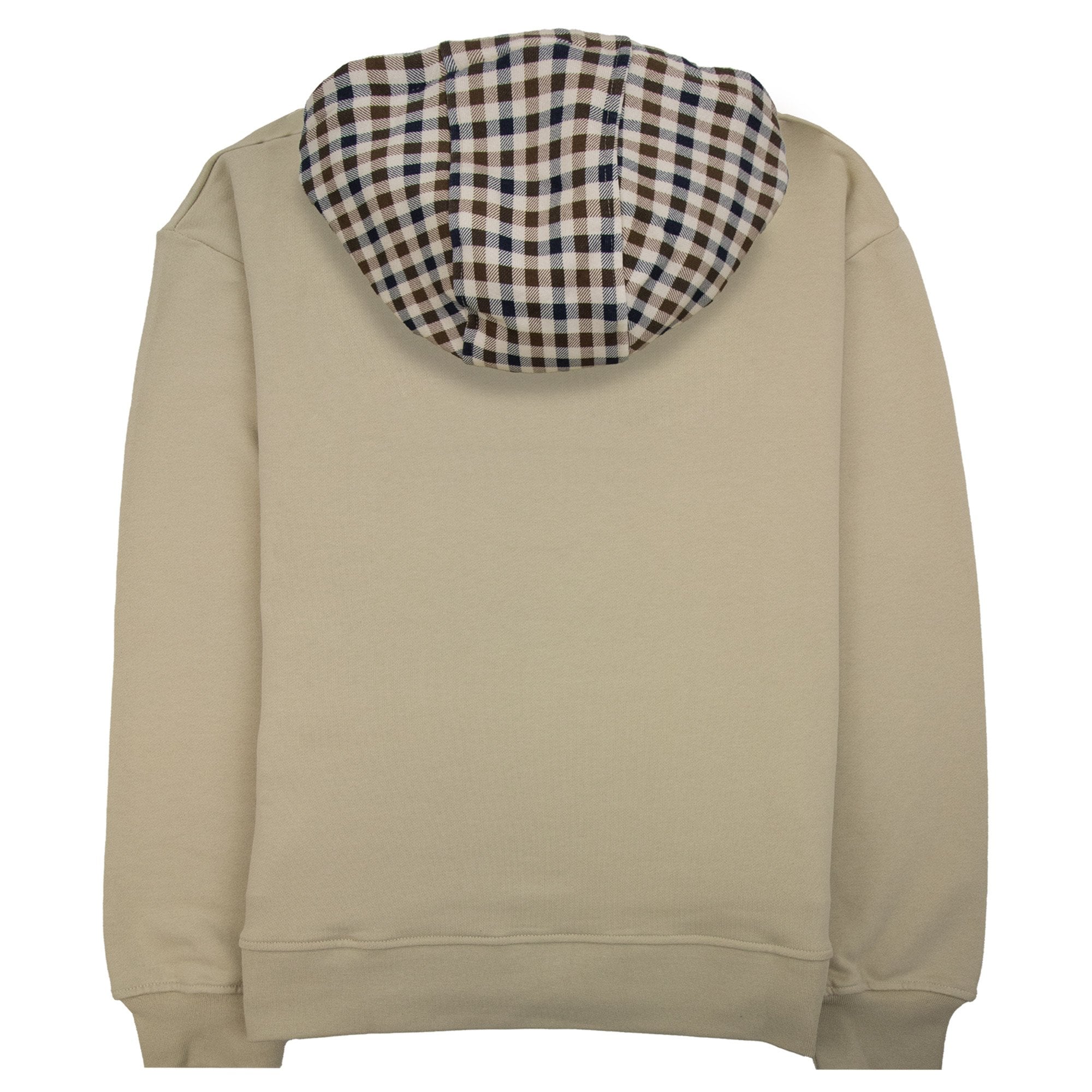 Aquascutum Club Check Hoodie Beige 03