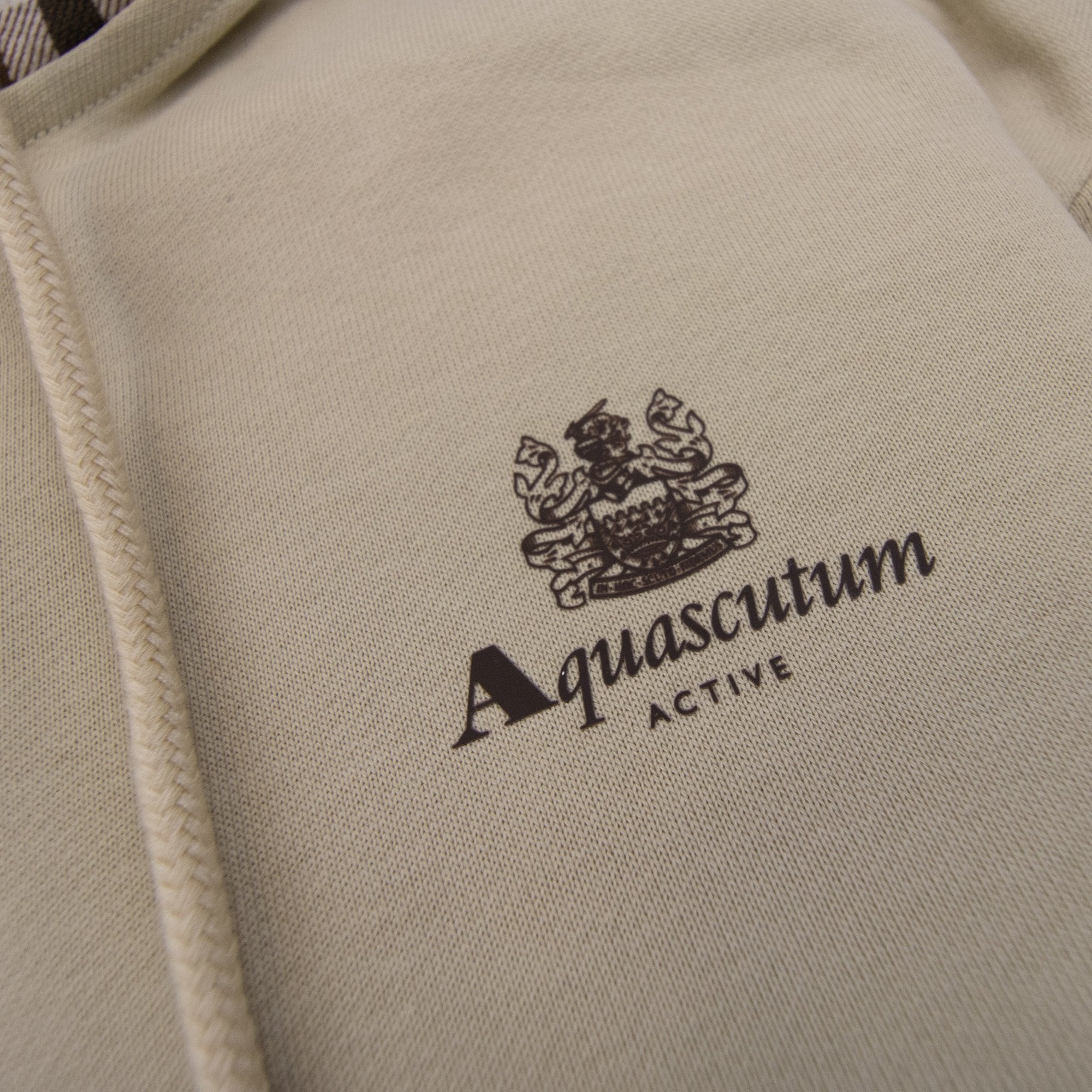 Aquascutum Club Check Hoodie Beige 03