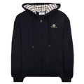 Aquascutum Small Logo Full Zipped Hoodie Black 16