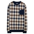 Aquascutum Iconic Pocket Fleece Sweatshirt Macro Club Check 30