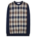 Aquascutum Active Club Check Lana Wool Sweater Navy 11