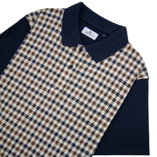 Aquascutum Iconic Front Polo Navy 11