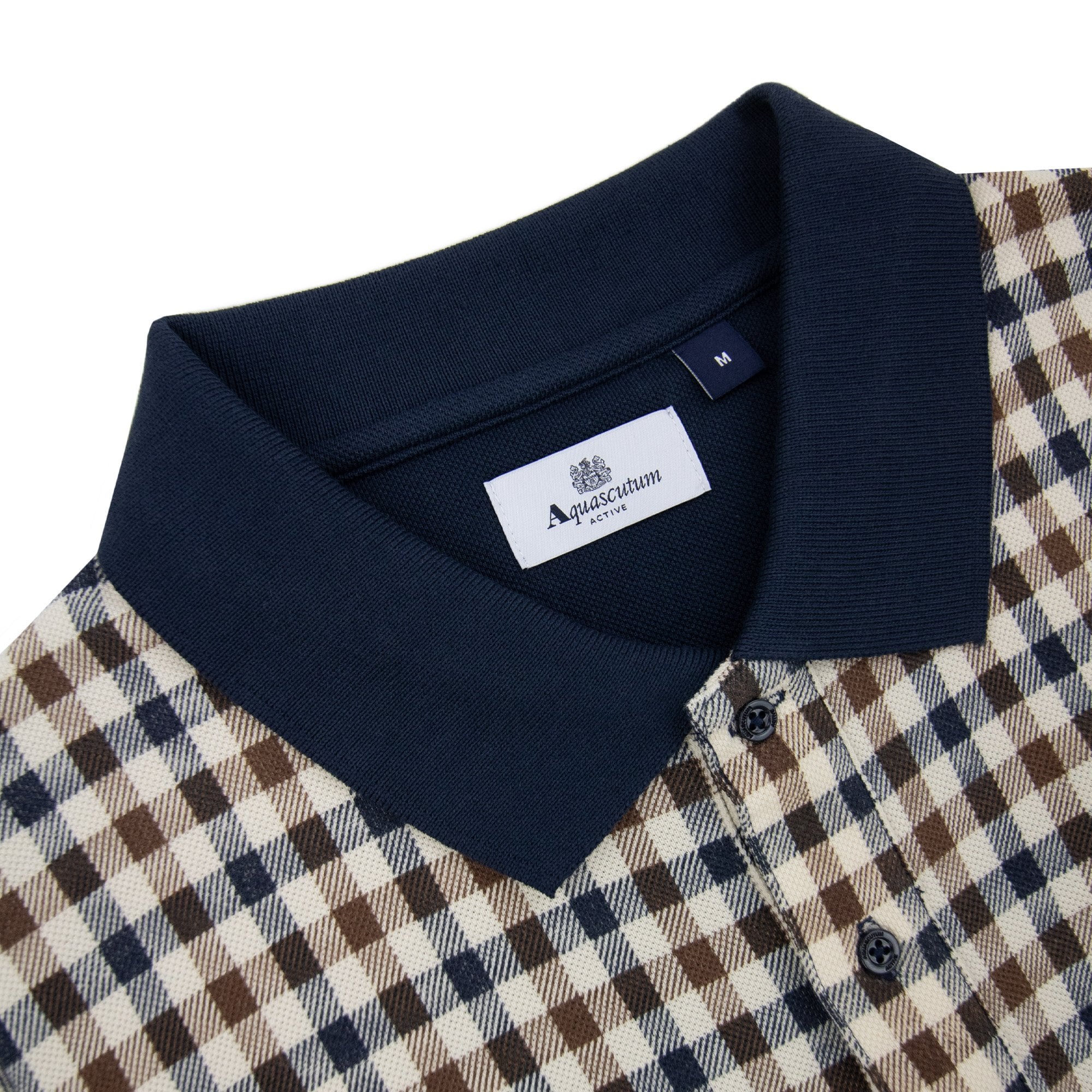 Aquascutum Iconic Front Polo Navy 11