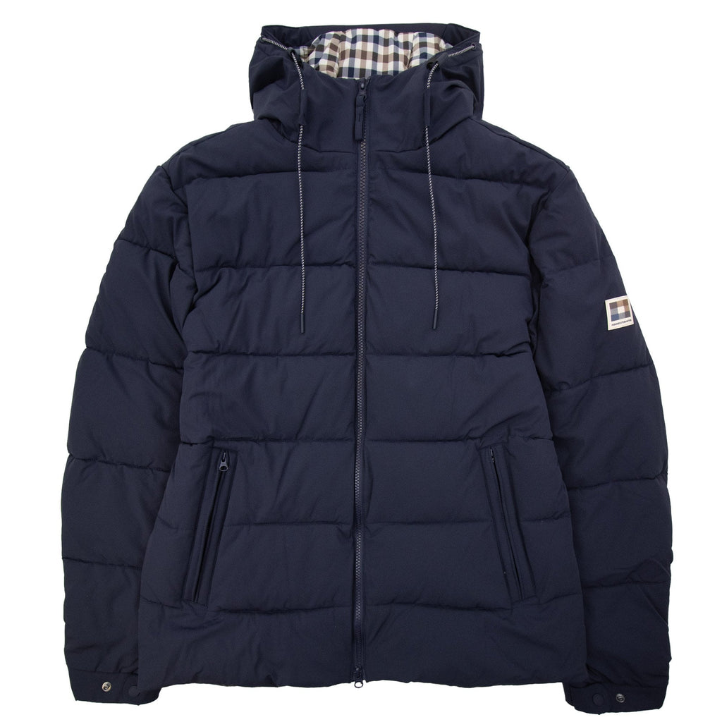 Aquascutum Sp Hooded Puffer Jacket Navy 11