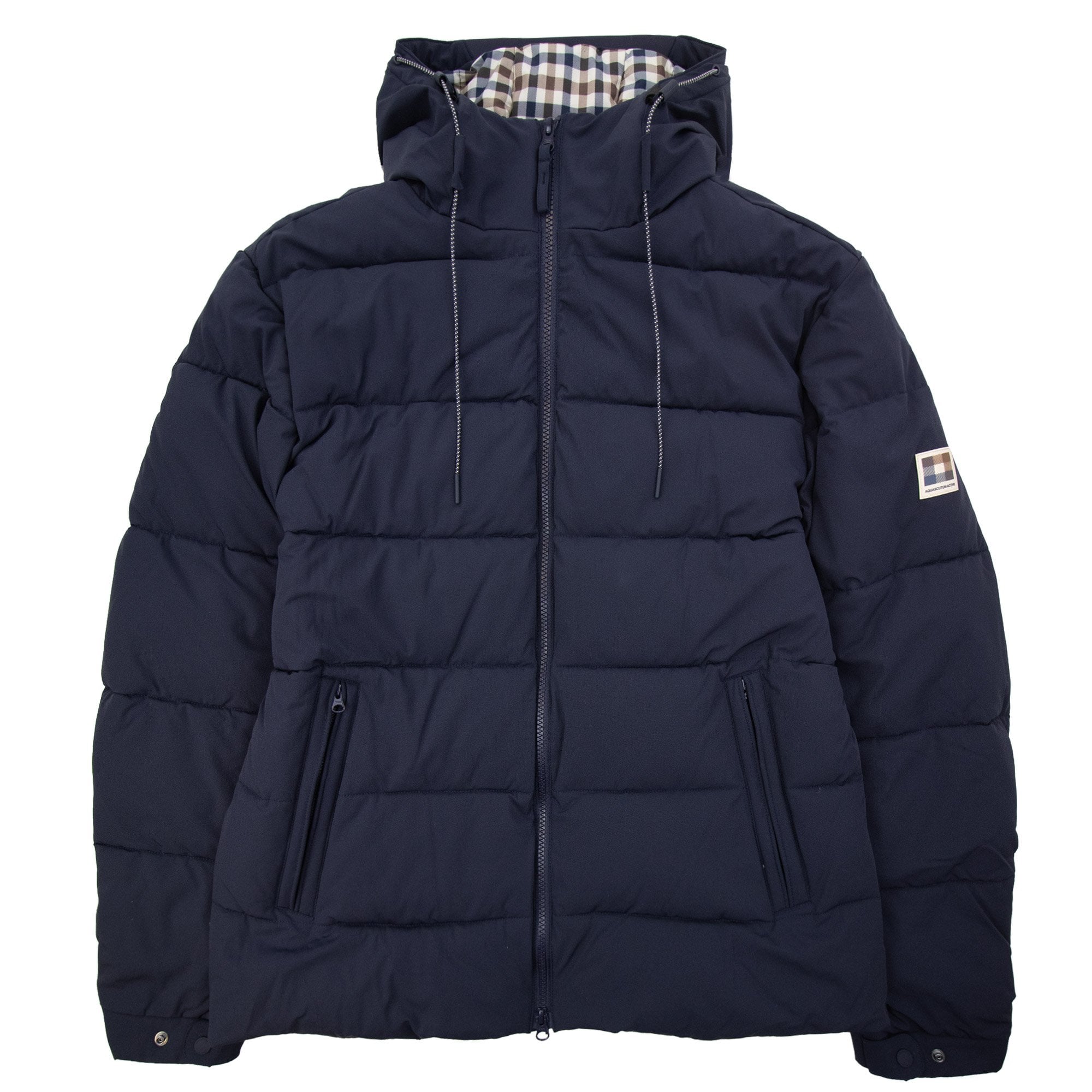 Aquascutum Sp Hooded Puffer Jacket Navy 11