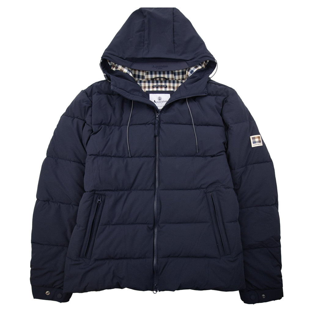 Aquascutum Sp Hooded Puffer Jacket Navy 11