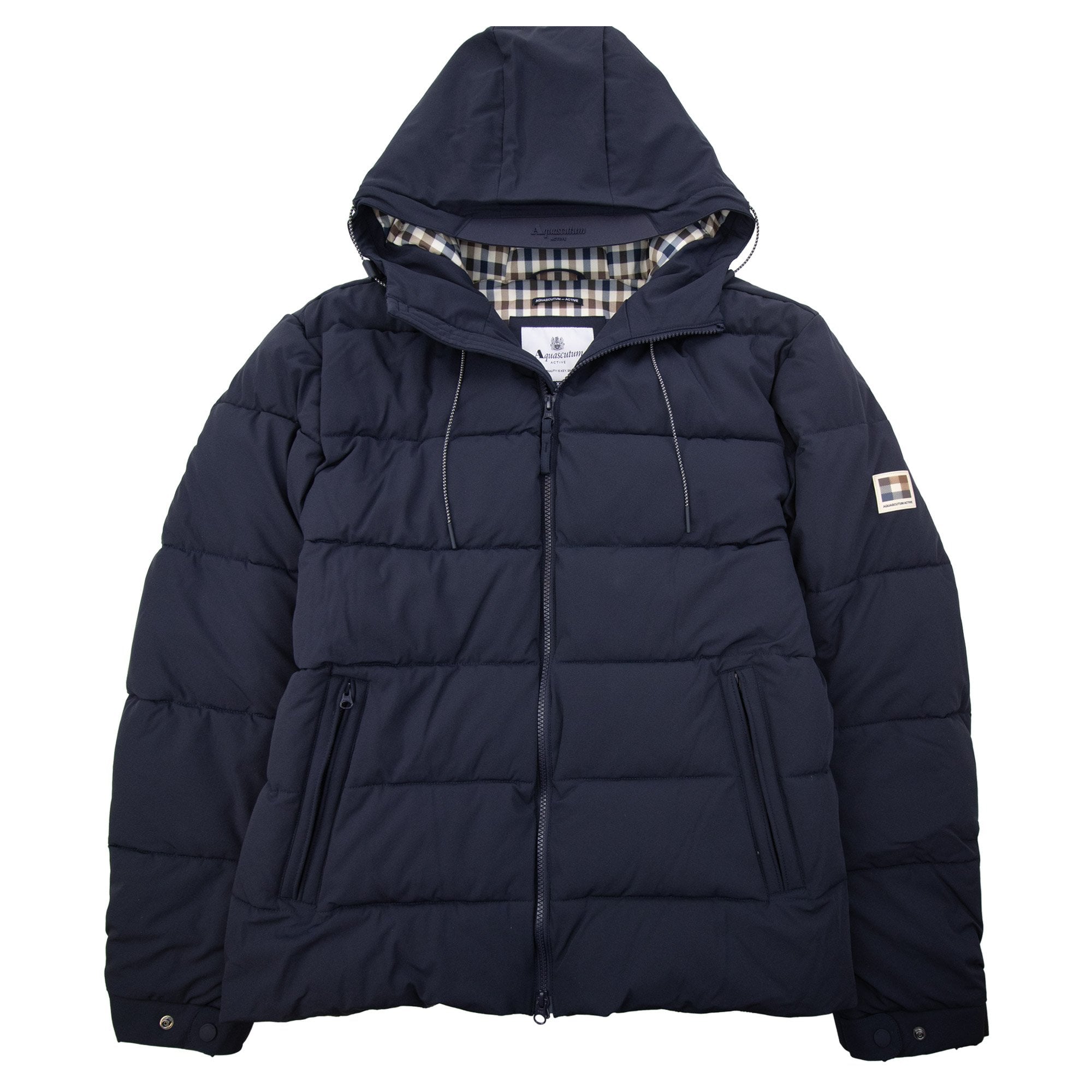 Aquascutum Sp Hooded Puffer Jacket Navy 11