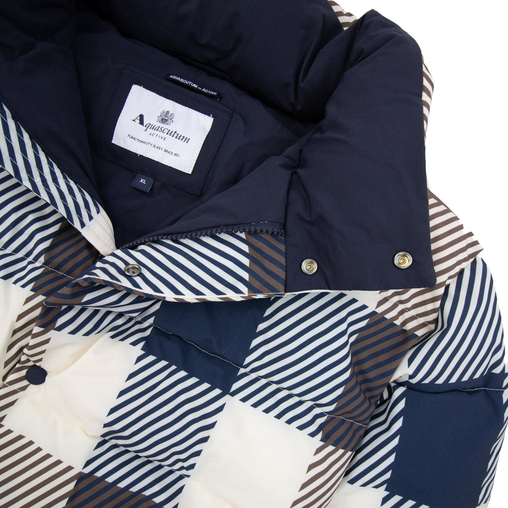 Aquascutum Sp Puffer Jacket Jumbo Check 50