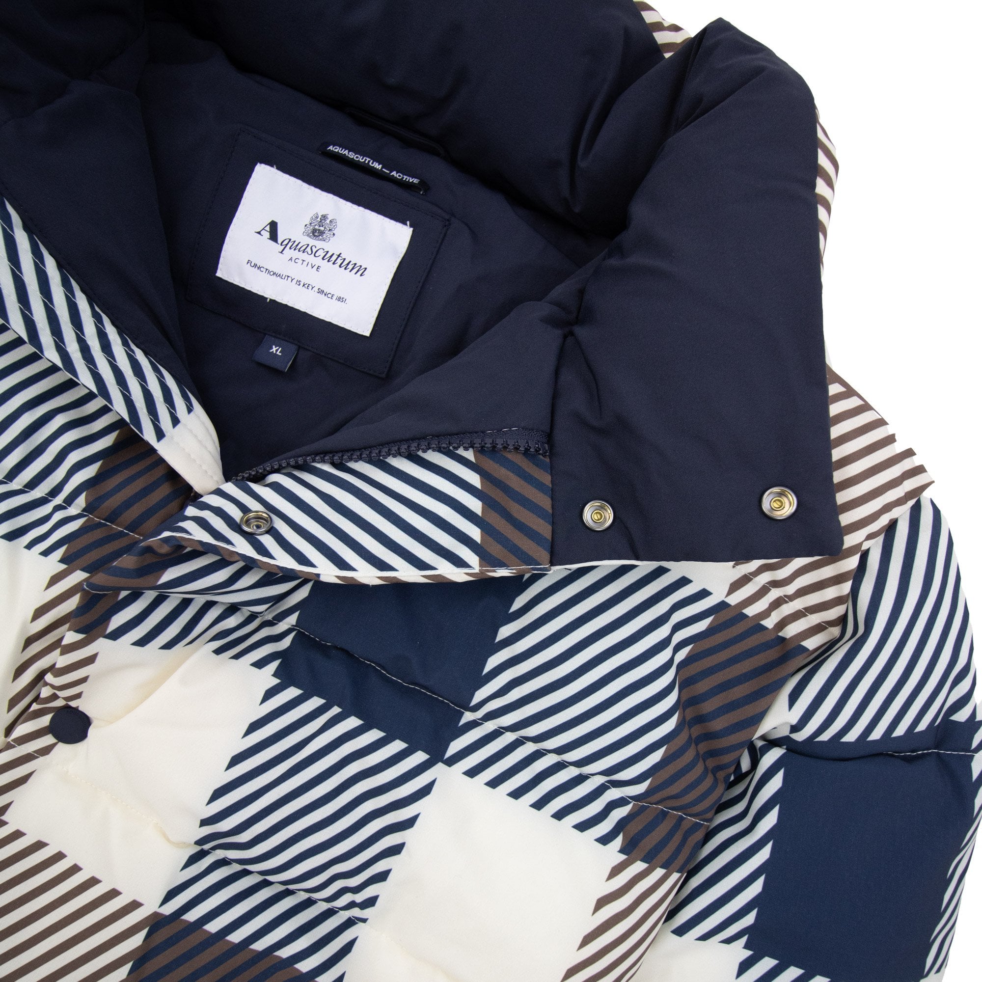 Aquascutum Sp Puffer Jacket Jumbo Check 50