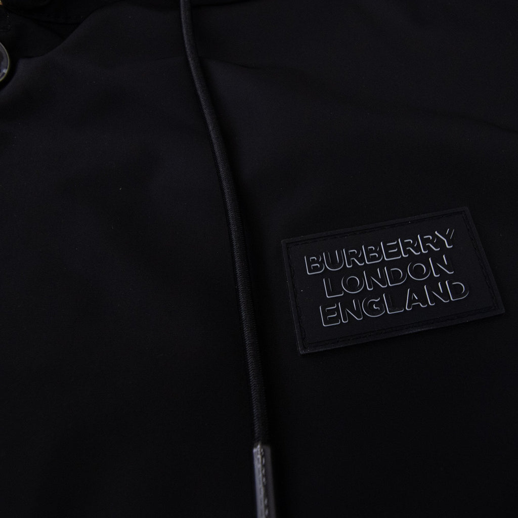 Burberry Reversible Check Hooded Jacket Black