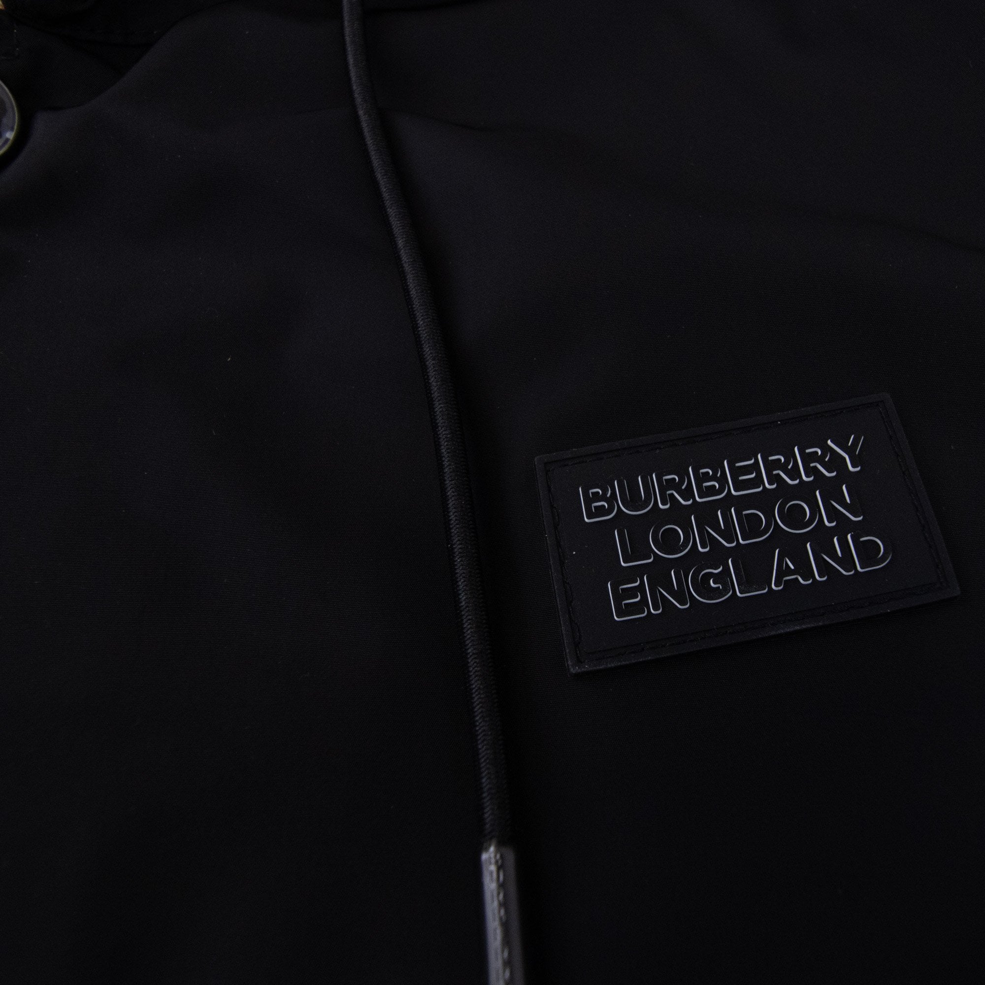 Burberry Reversible Check Hooded Jacket Black