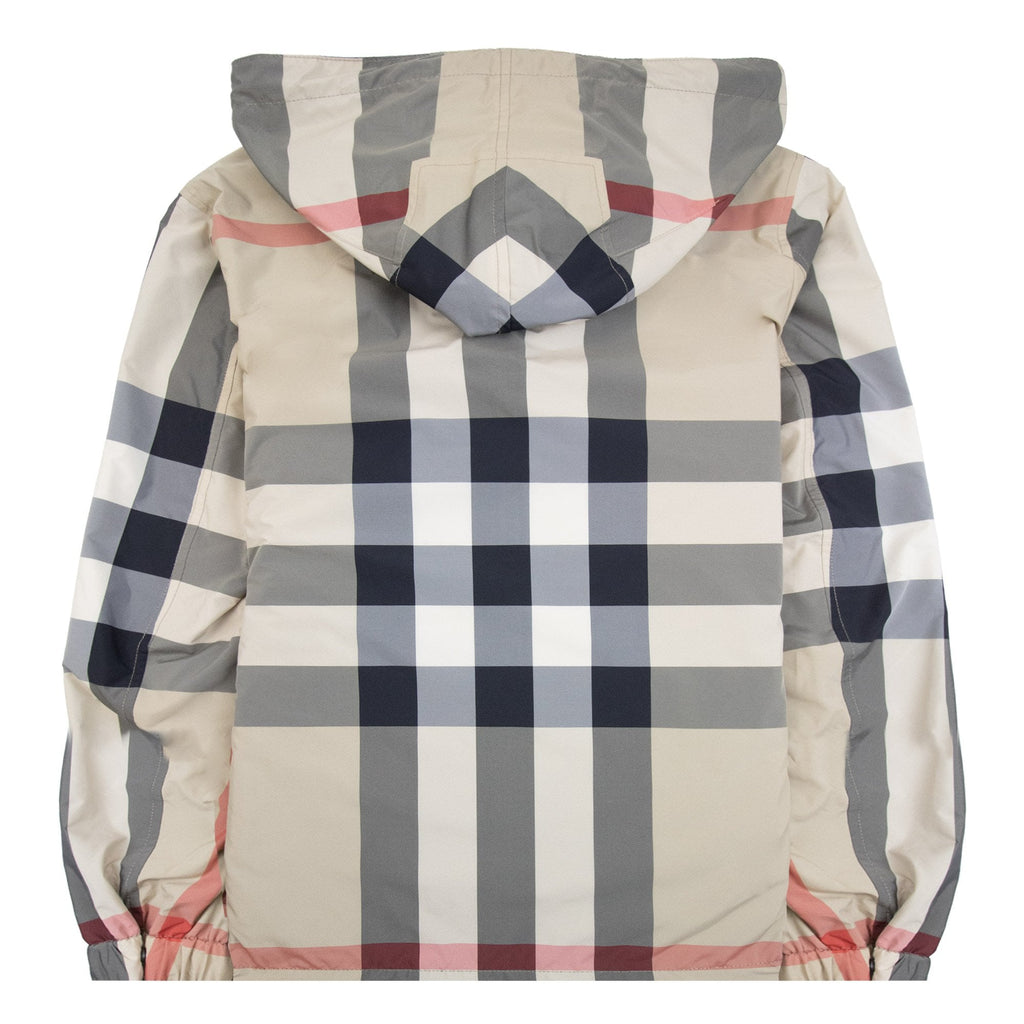 Burberry Reversible Check Hooded Jacket Black