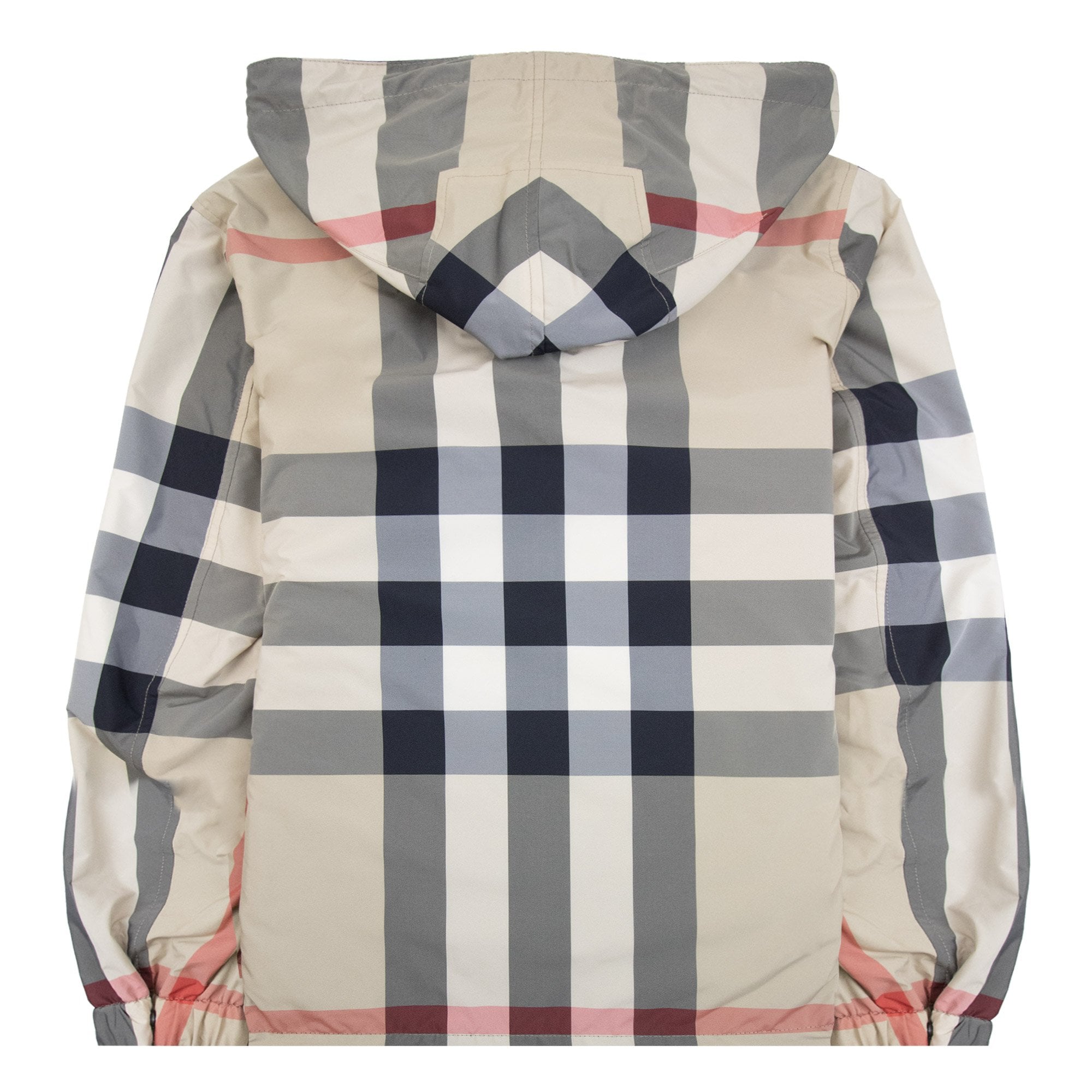 Burberry Reversible Check Hooded Jacket Black