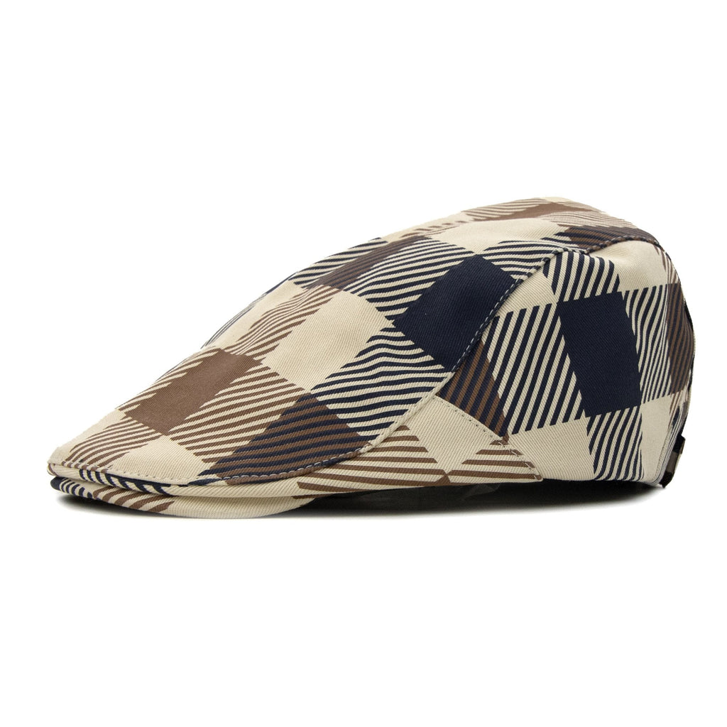 Aquascutum Macro Iconic Flat Cap Macro Club Check 30