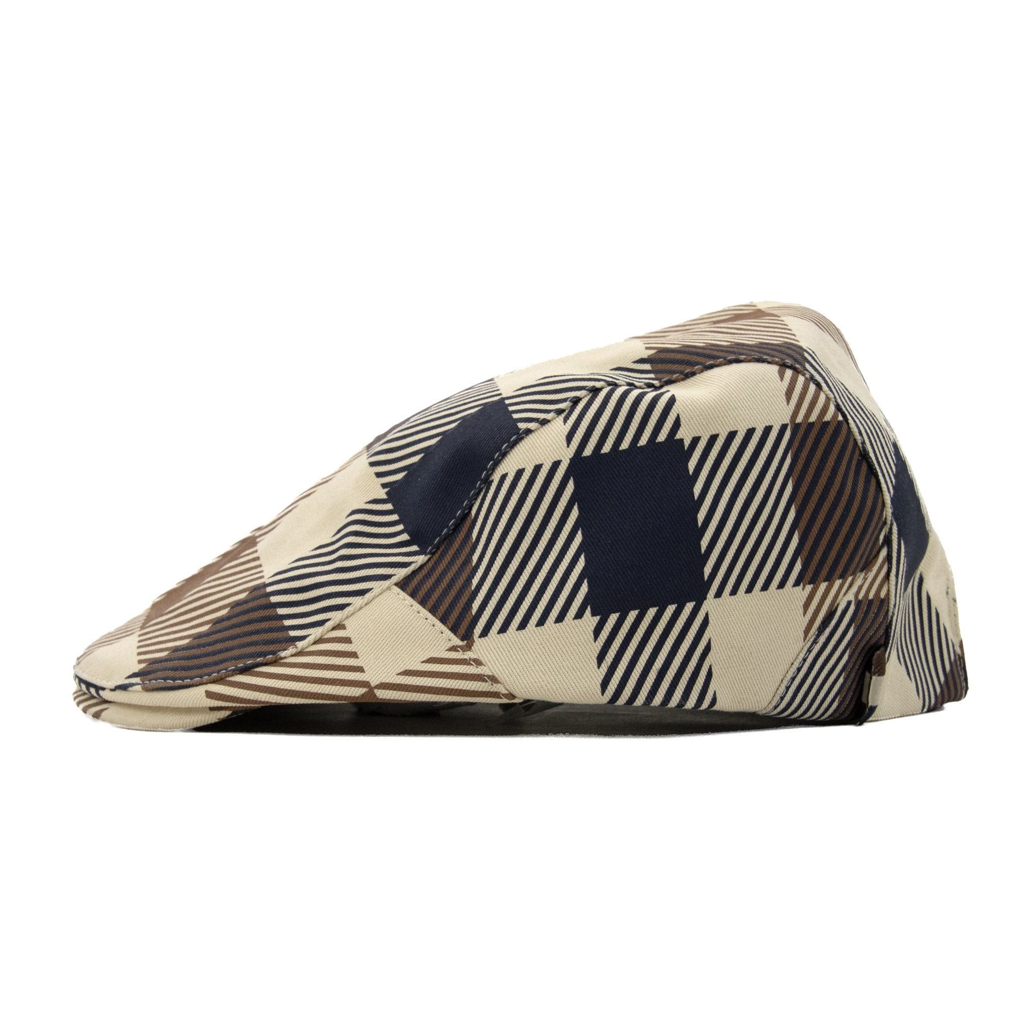 Aquascutum Macro Iconic Flat Cap Macro Club Check 30