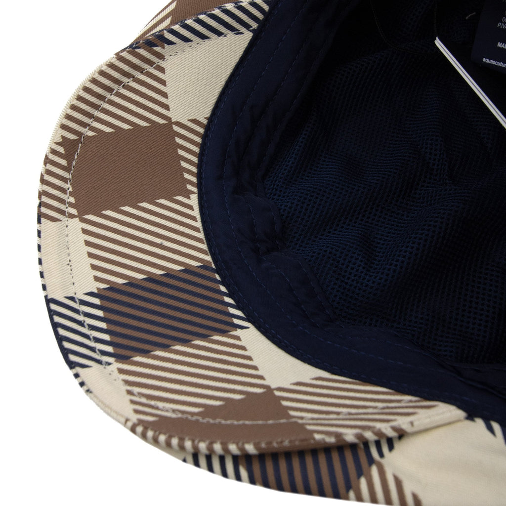 Aquascutum Macro Iconic Flat Cap Macro Club Check 30