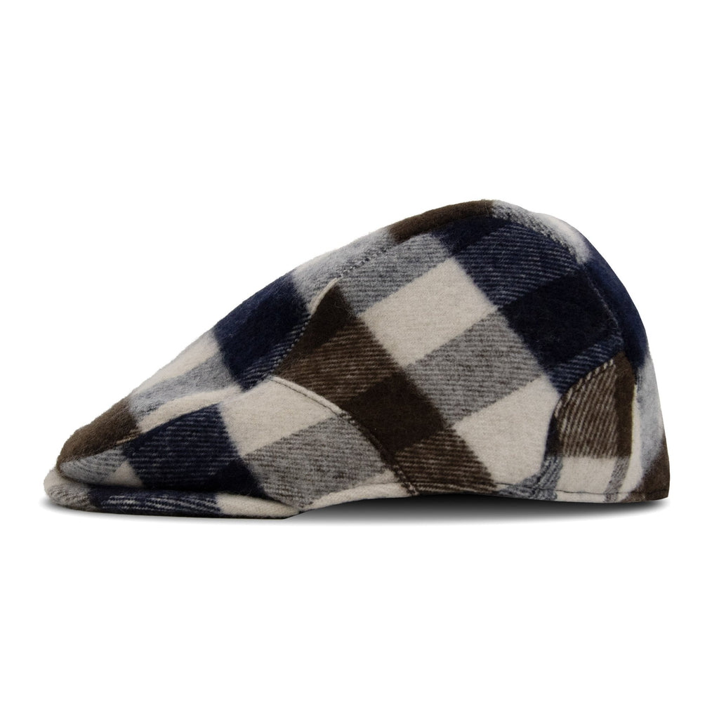 Aquascutum Water Repellent Macro Club Check Flat Cap Macro Club Check 30