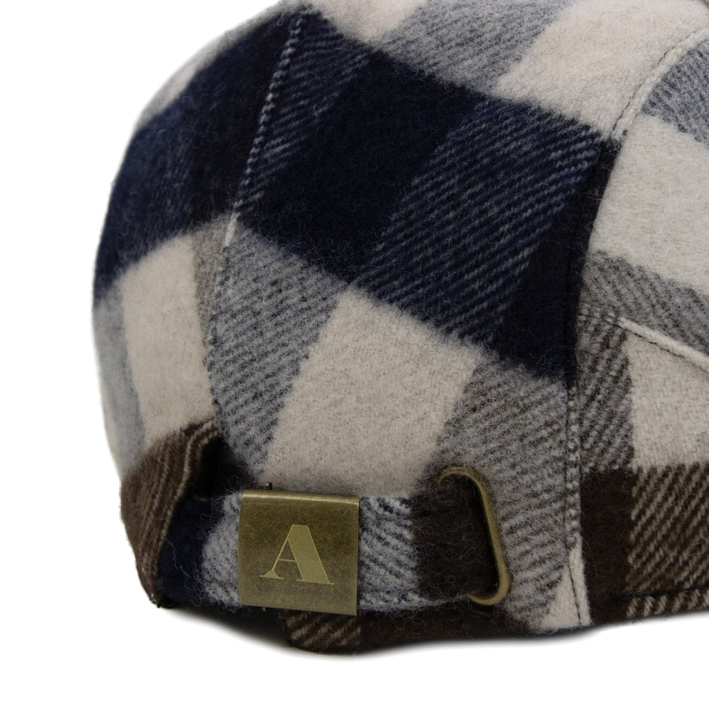 Aquascutum Water Repellent Macro Club Check Flat Cap Macro Club Check 30