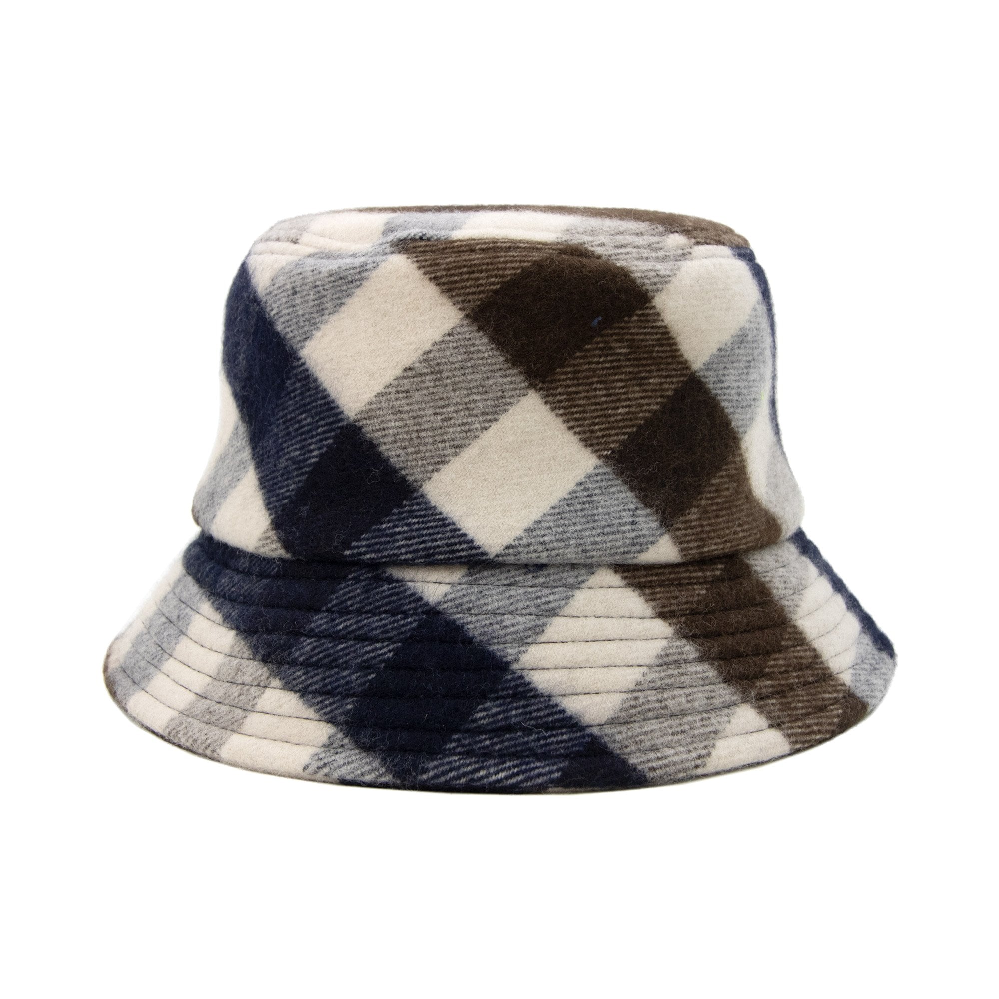 Aquascutum Water Repellent Club Check Bucket Hat Macro Club Check 30
