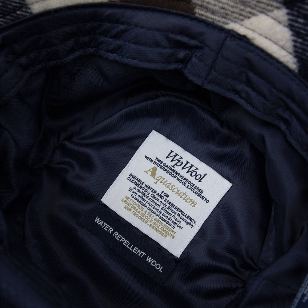 Aquascutum Water Repellent Club Check Bucket Hat Macro Club Check 30