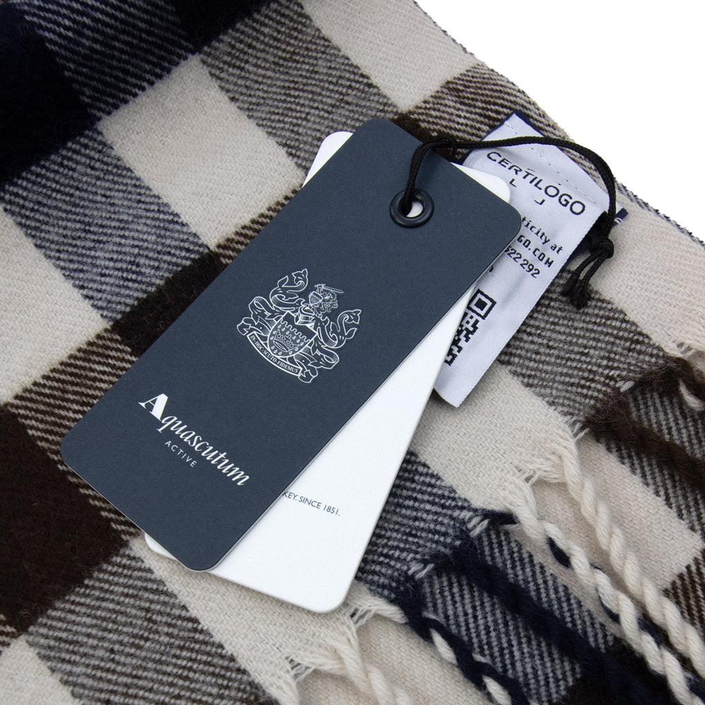 Aquascutum Water Repellent Macro Club Check Scarf Macro Club Check 30