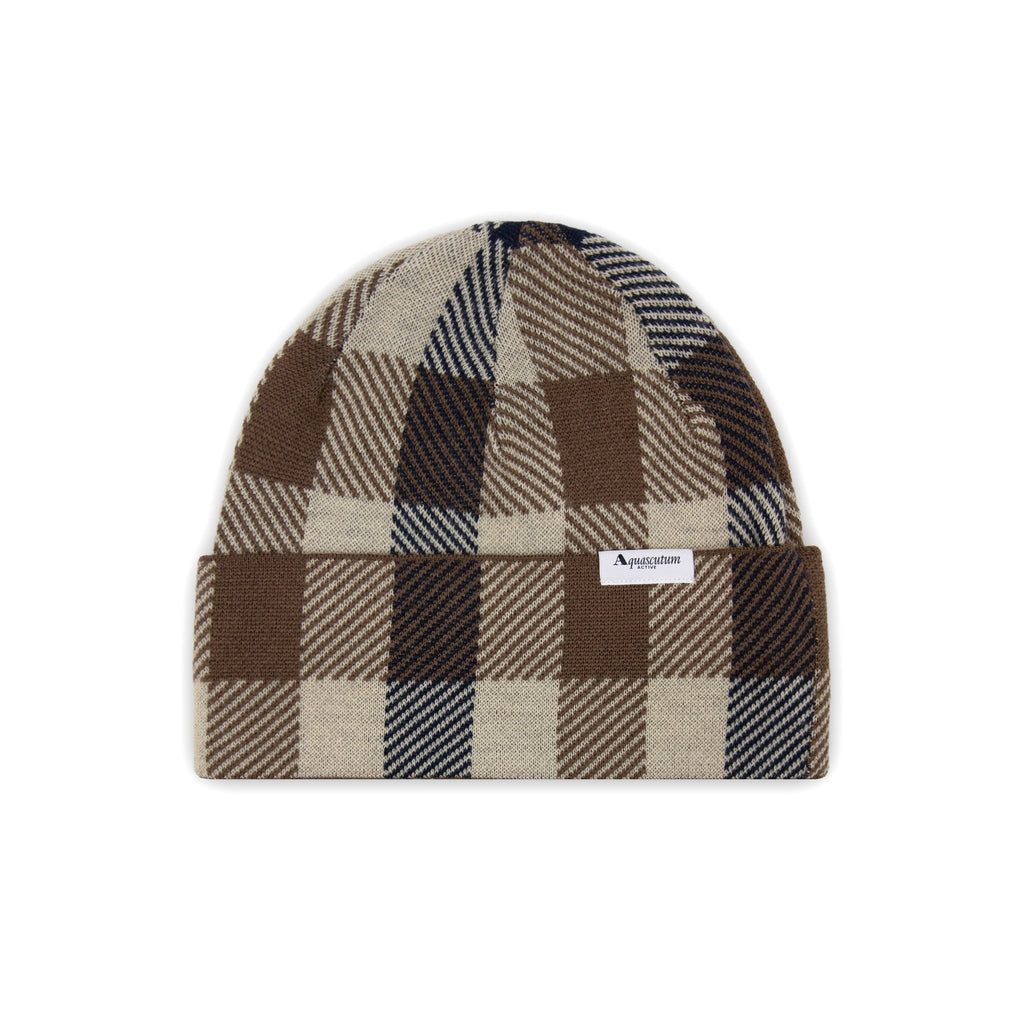 Aquascutum Active Macro Check Beanie Macro Club