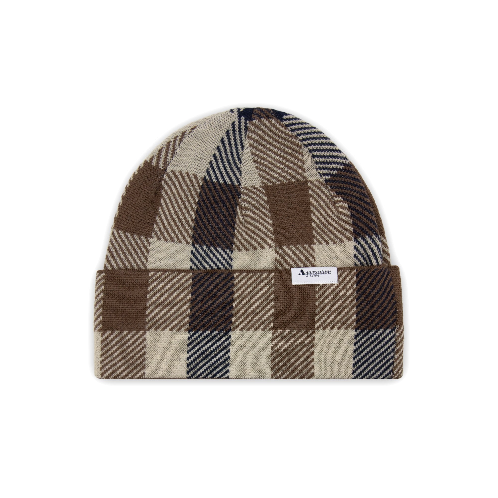 Aquascutum Active Macro Check Beanie Macro Club