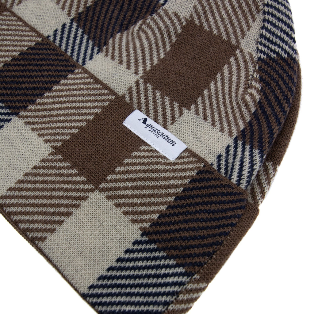 Aquascutum Active Macro Check Beanie Macro Club