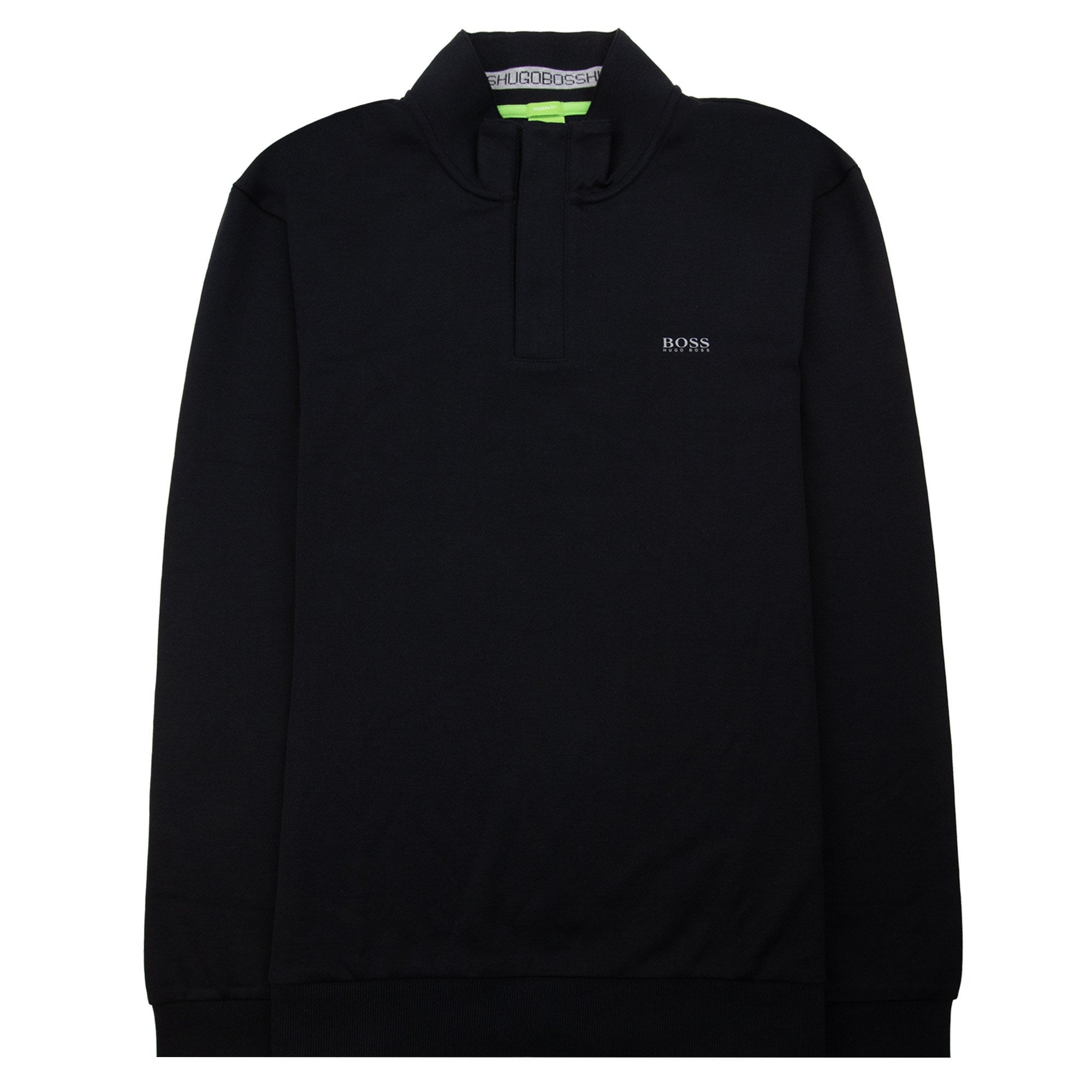 Hugo Boss Sweat Half Zip Logo Jumper Black 001