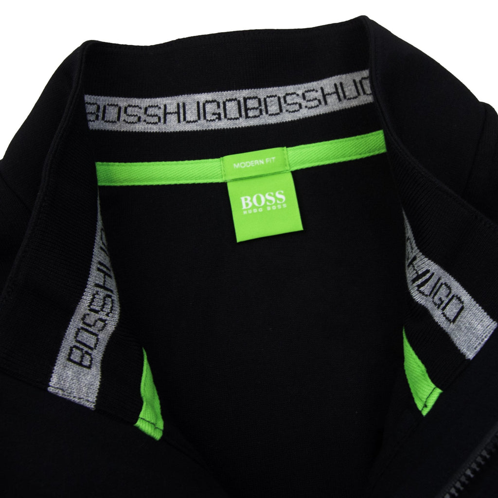 Hugo Boss Sweat Half Zip Logo Jumper Black 001