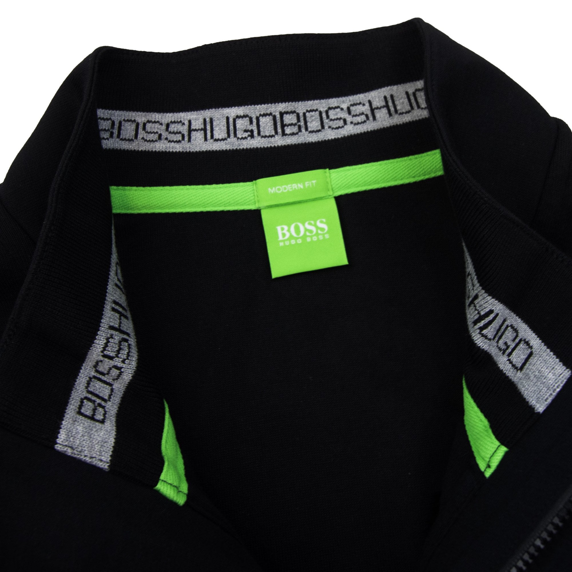 Hugo Boss Sweat Half Zip Logo Jumper Black 001