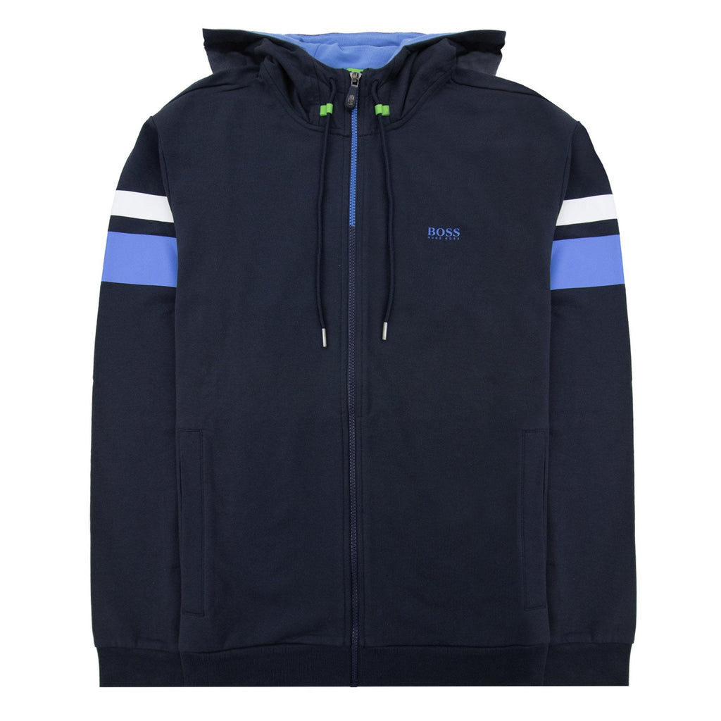 Hugo Boss Saggy Strip Arm Hoody Sweetshirt Blue