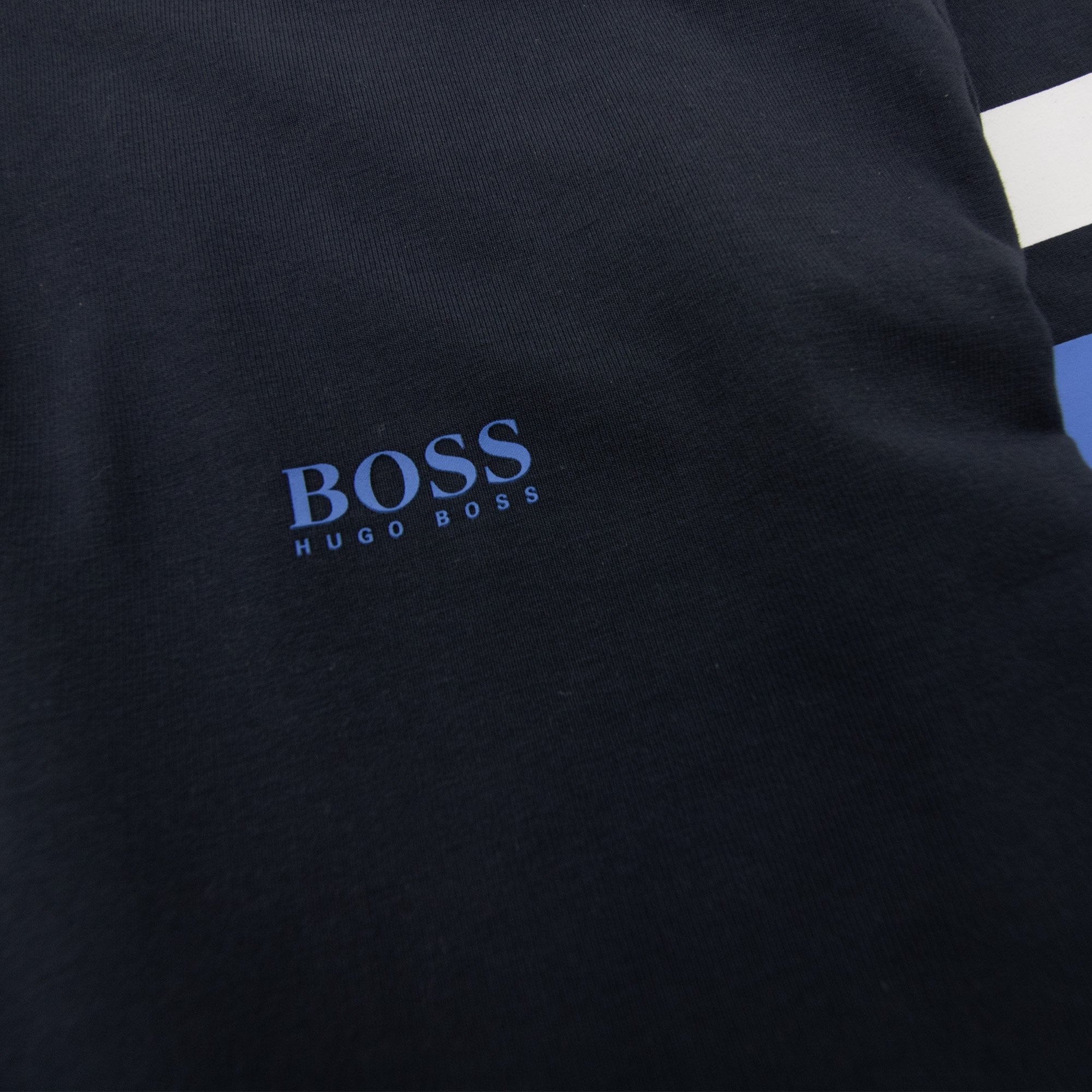 Hugo Boss Saggy Strip Arm Hoody Sweetshirt Blue