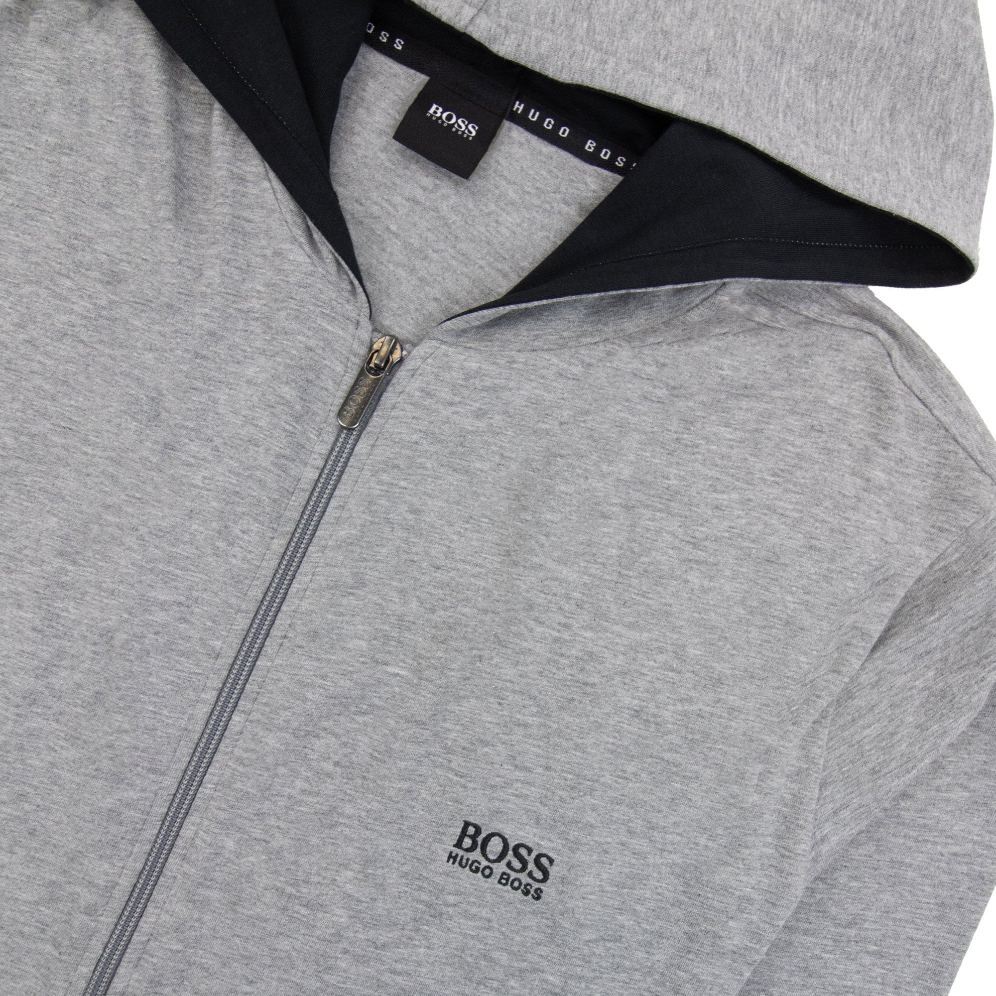 Hugo Boss Hooded Zip Sweatshirt Grey 033