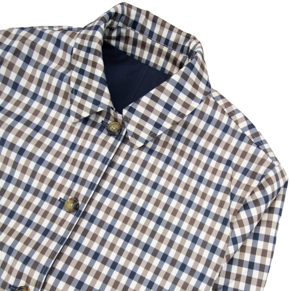 Aquascutum Archival Reversible Mid Coat Navy 11