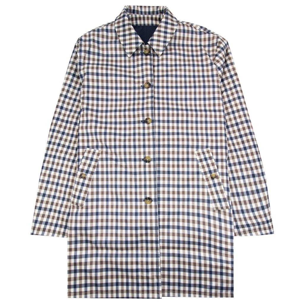 Aquascutum Archival Reversible Mid Coat Navy 11