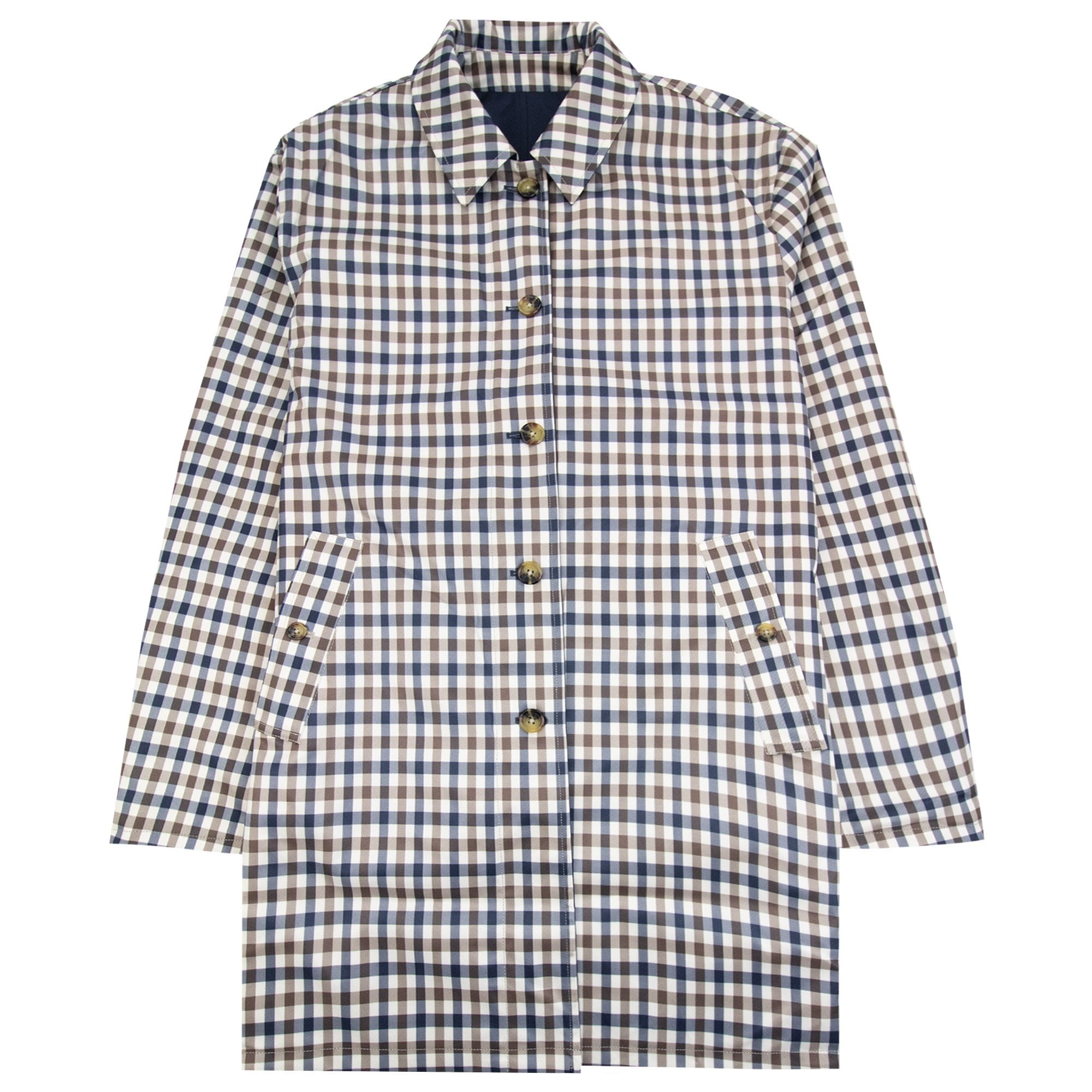 Aquascutum Archival Reversible Mid Coat Navy 11