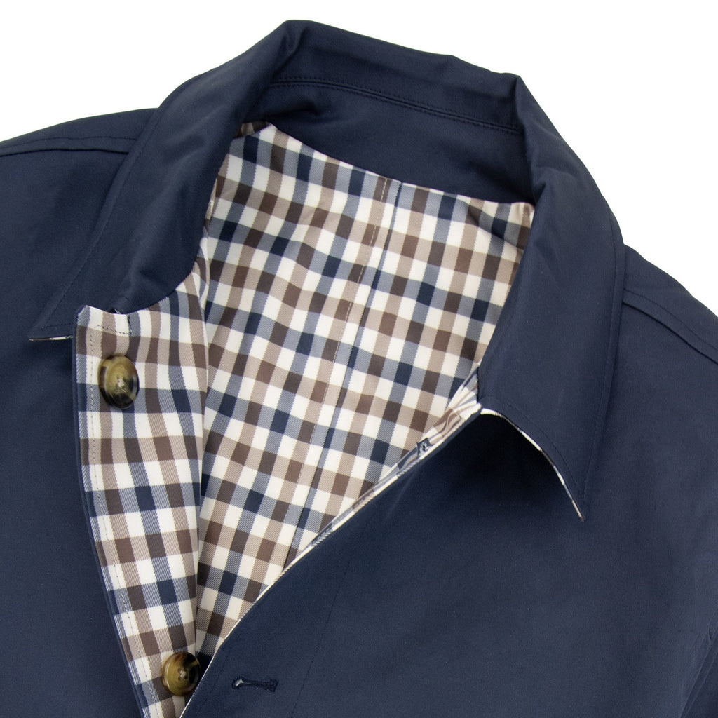 Aquascutum Archival Reversible Mid Coat Navy 11