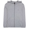 Hugo Boss Logo Zip Up Hoodied Tracksuit Jacket Grey 033