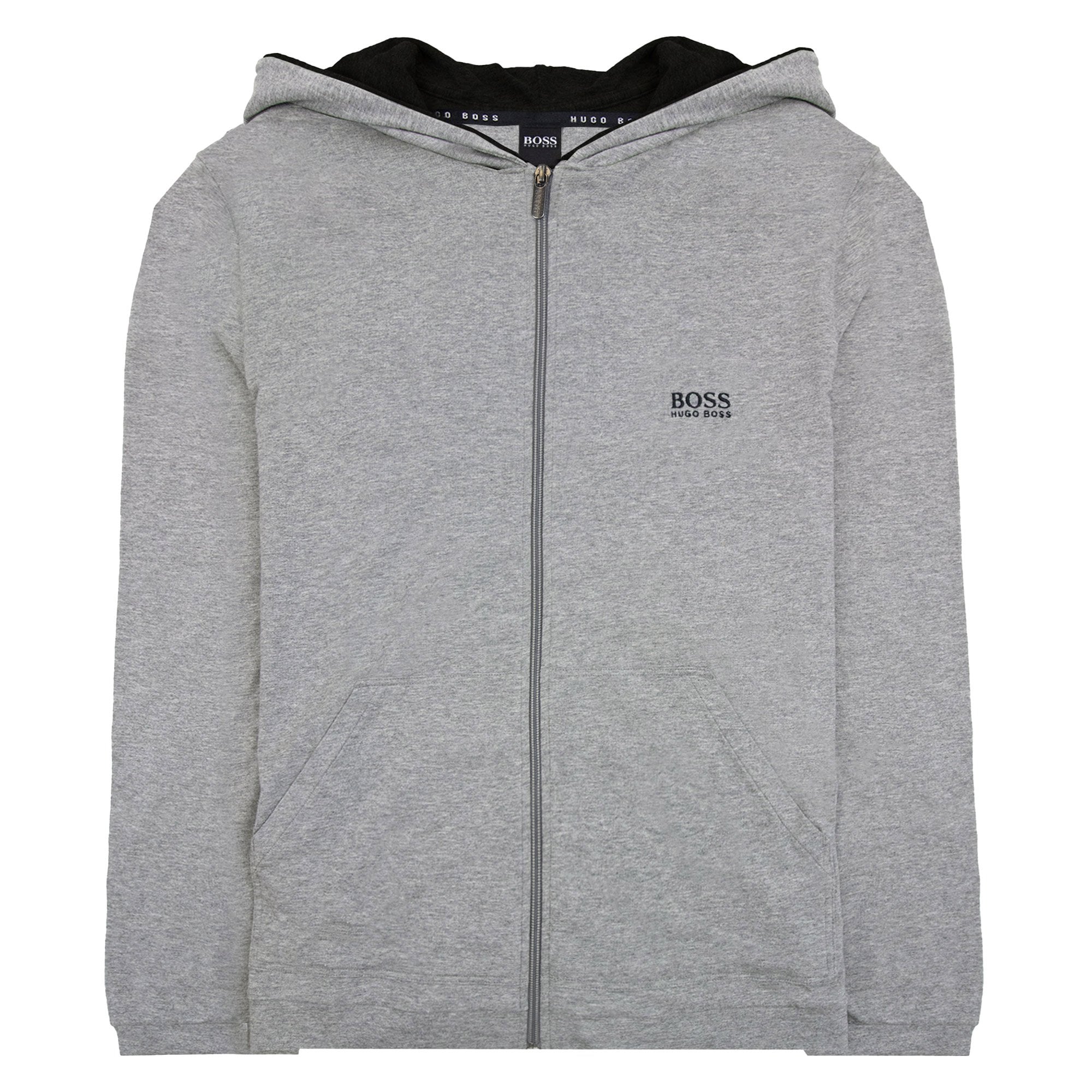 Hugo Boss Hooded Zip Sweatshirt Grey 033