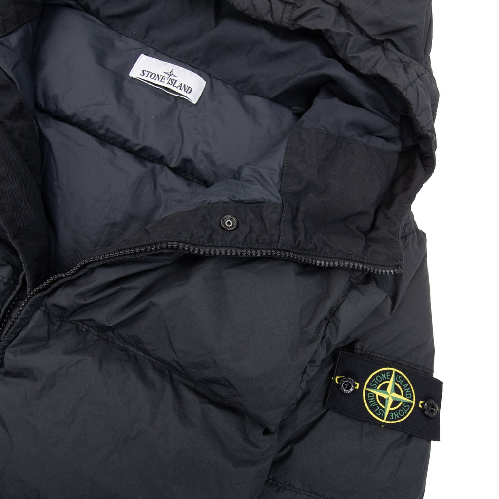 Stone Island 4100011 Crinkle Reps Ny Recycled Nylon Jacket Black V0029
