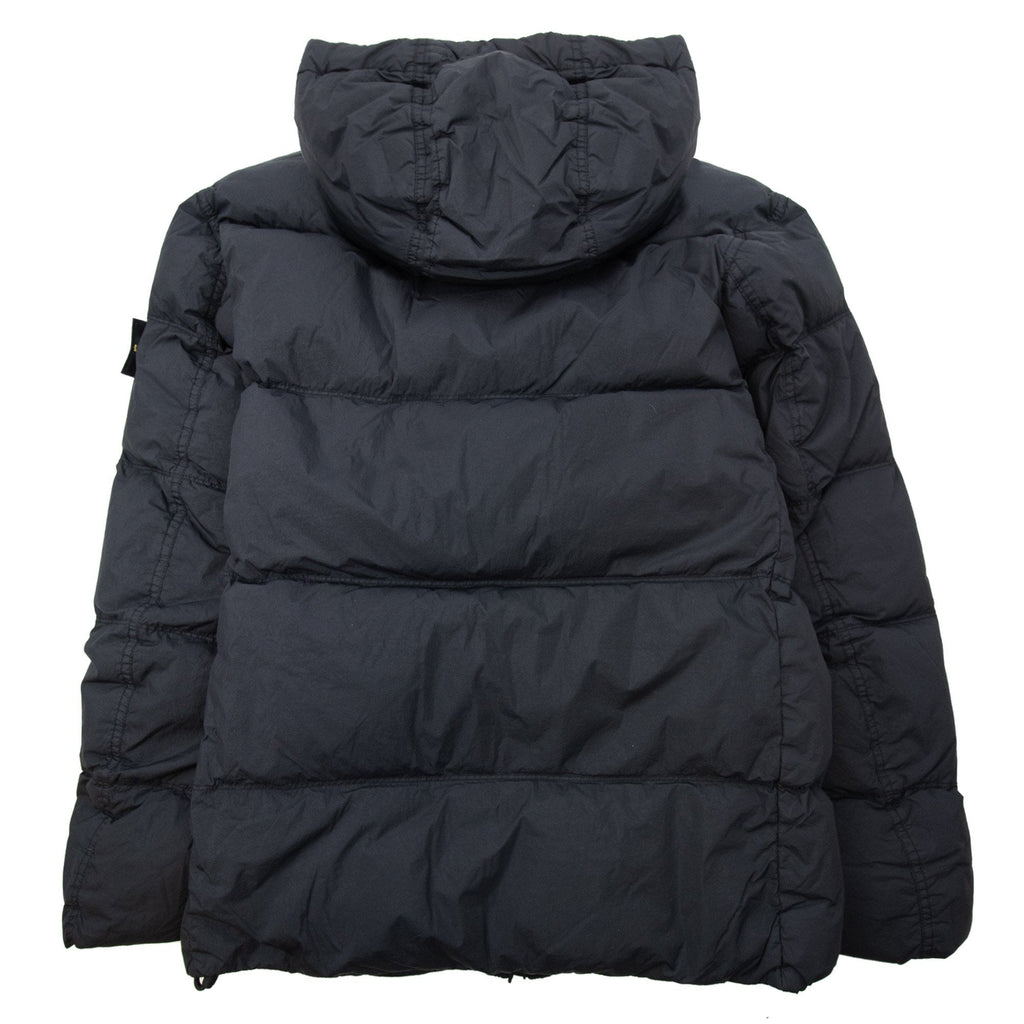 Stone Island 4100011 Crinkle Reps Ny Recycled Nylon Jacket Black V0029