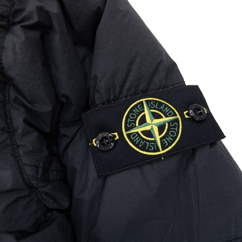 Stone Island 4100011 Crinkle Reps Ny Recycled Nylon Jacket Black V0029